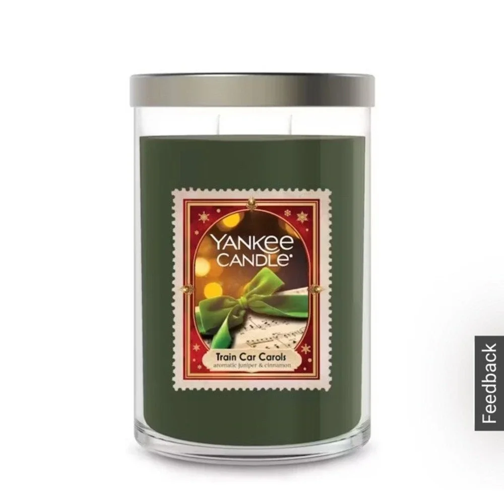 Yankee Candle Train Car Carols NEW Jar 20 Oz